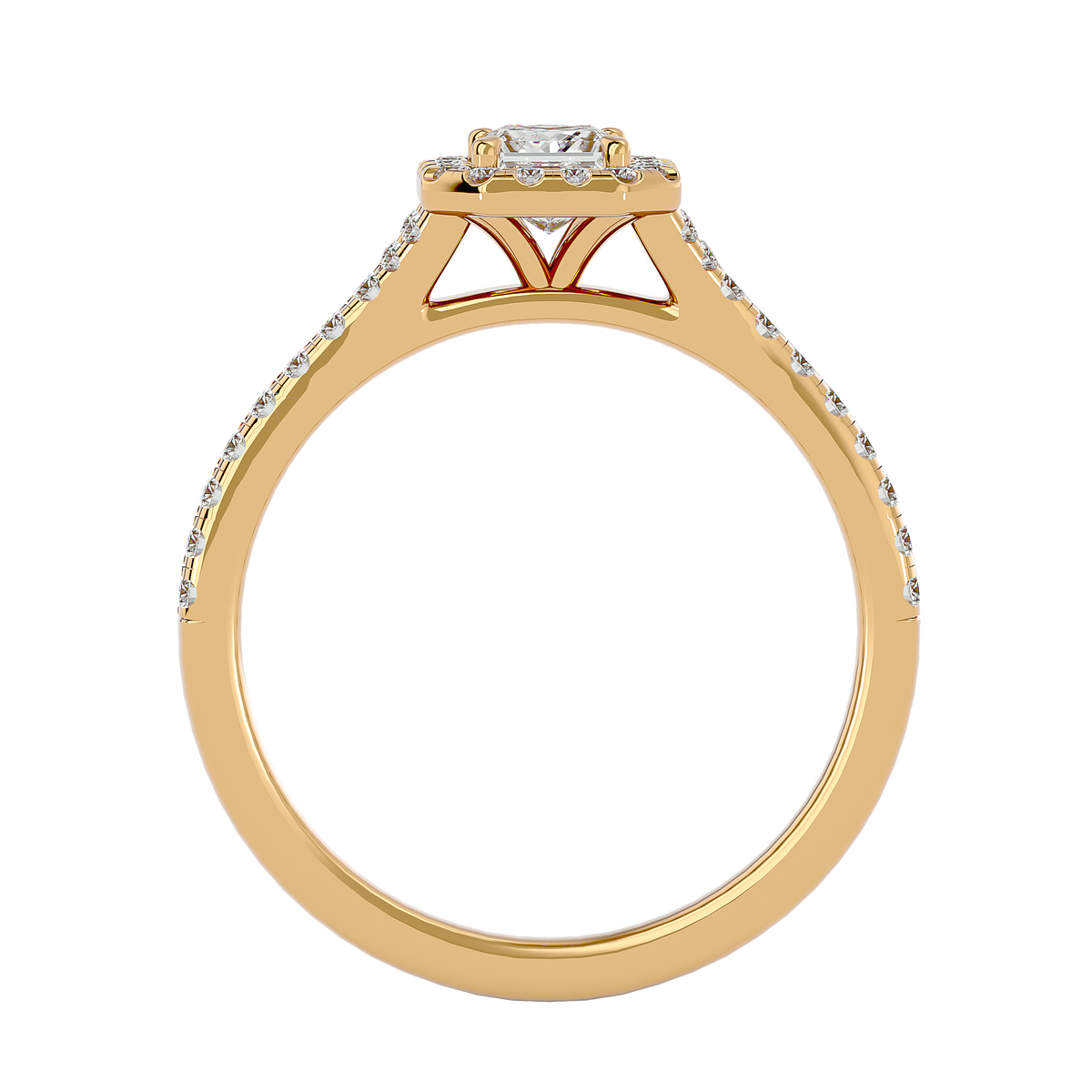 Coty Solitaire Halo Ring