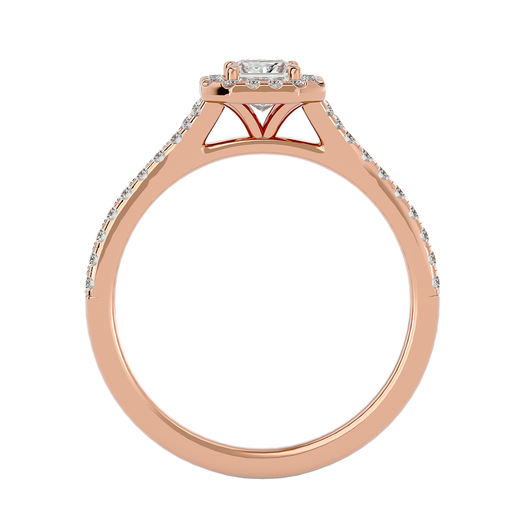 Coty Solitaire Halo Ring