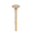 Coty Solitaire Halo Ring
