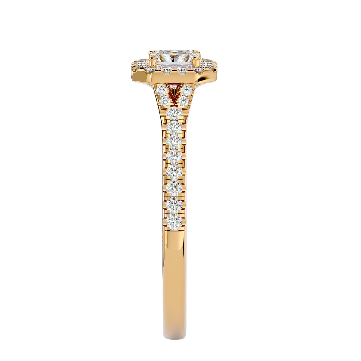 Coty Solitaire Halo Ring