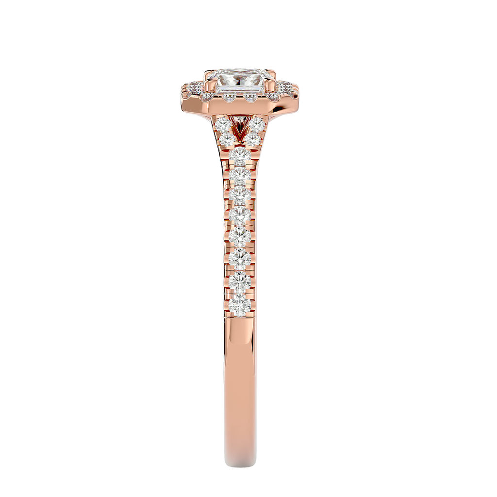 Coty Solitaire Halo Ring