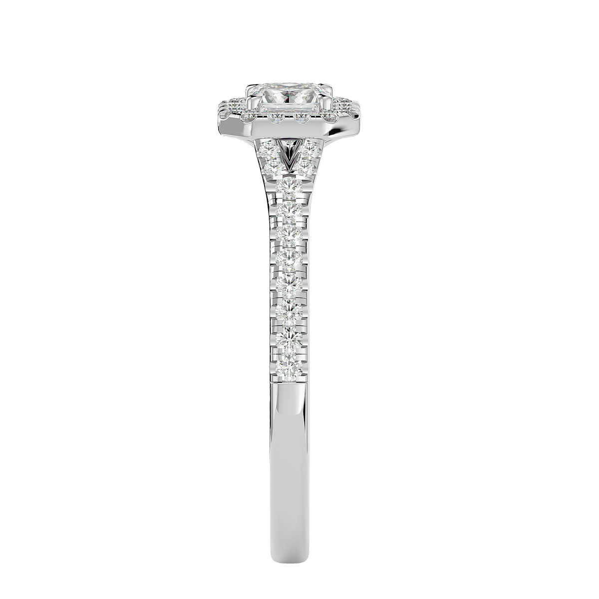Coty Solitaire Halo Ring