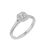 Coty Solitaire Halo Ring
