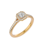 Coty Solitaire Halo Ring