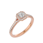 Coty Solitaire Halo Ring