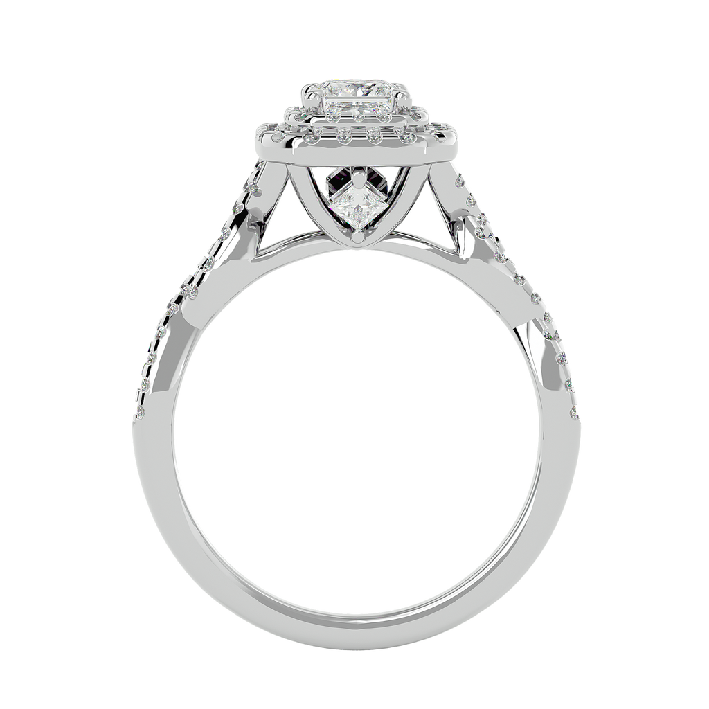 Daniella Solitaire Halo Ring