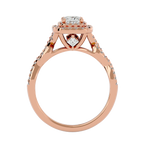 Daniella Solitaire Halo Ring