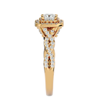 Daniella Solitaire Halo Ring