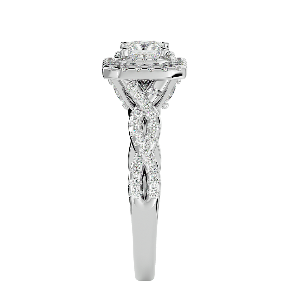 Daniella Solitaire Halo Ring