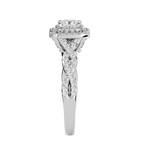 Daniella Solitaire Halo Ring
