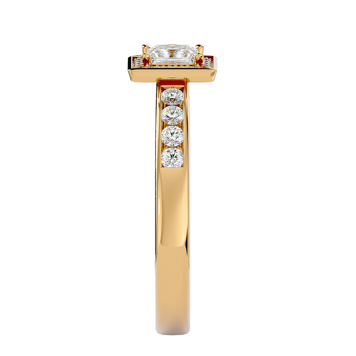 Delilah Solitaire Halo Ring