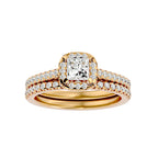 Charlotte Solitaire Halo Ring