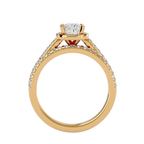 Charlotte Solitaire Halo Ring