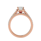 Charlotte Solitaire Halo Ring