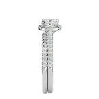 Charlotte Solitaire Halo Ring