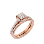 Charlotte Solitaire Halo Ring