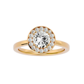 Donatella Solitaire Halo Ring