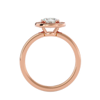 Donatella Solitaire Halo Ring