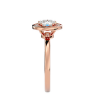 Donatella Solitaire Halo Ring