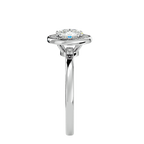 Donatella Solitaire Halo Ring