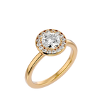 Donatella Solitaire Halo Ring