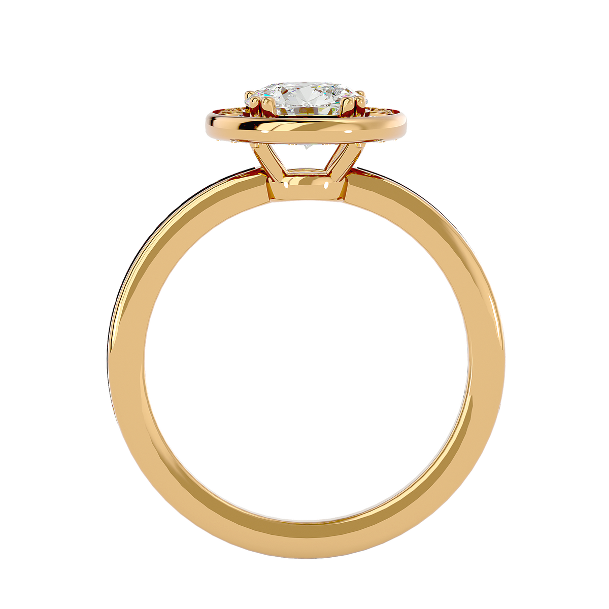 Eleanor Solitaire Halo Ring