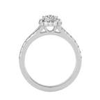Emilia Solitaire Halo Ring