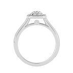 Emmanuella Solitaire Halo Ring