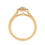 Emmanuella Solitaire Halo Ring