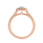 Emmanuella Solitaire Halo Ring
