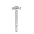 Emmanuella Solitaire Halo Ring