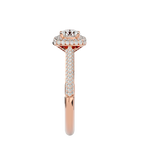 Evangeline Solitaire Halo Ring