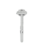 Evangeline Solitaire Halo Ring