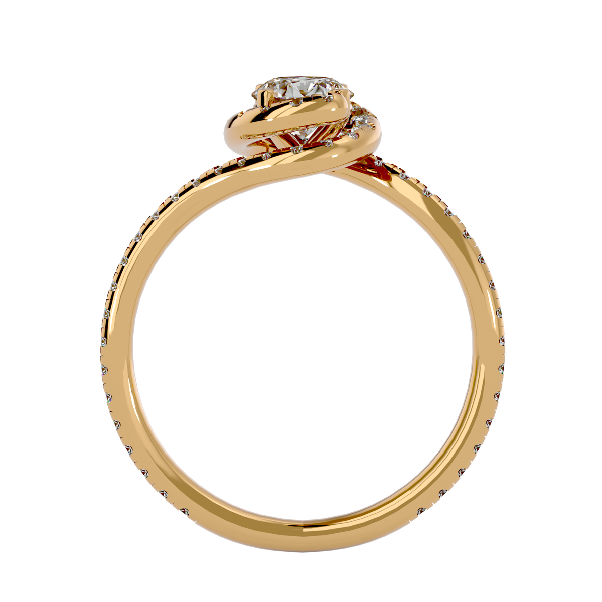 Fiorella Solitaire Halo Ring