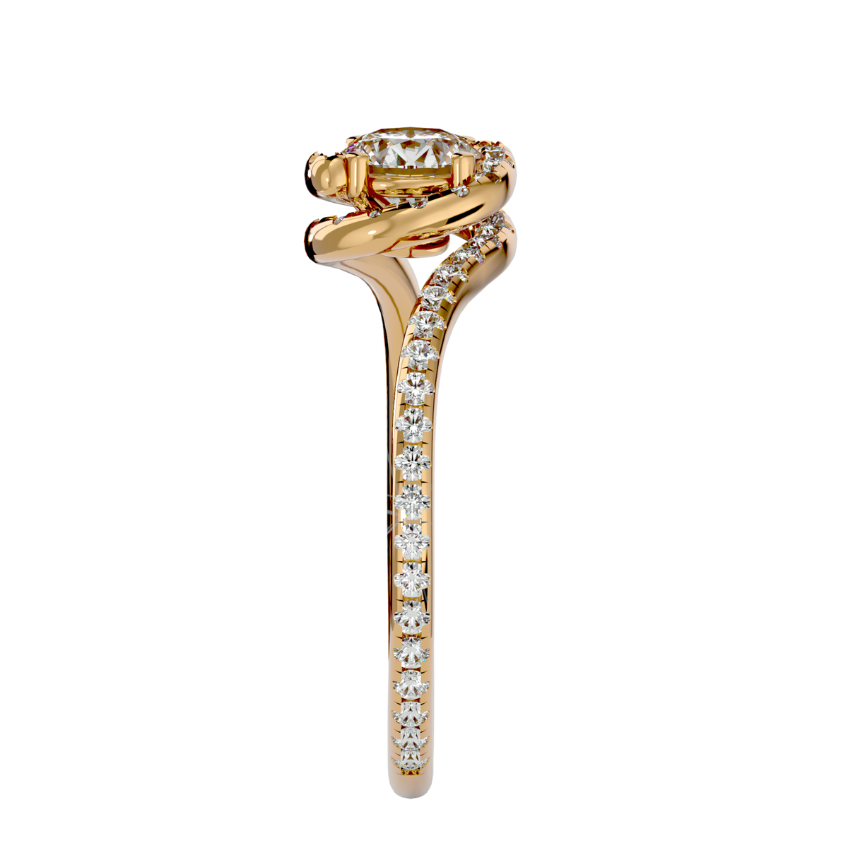 Fiorella Solitaire Halo Ring