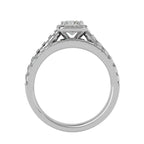 Evianna Solitaire Halo Ring