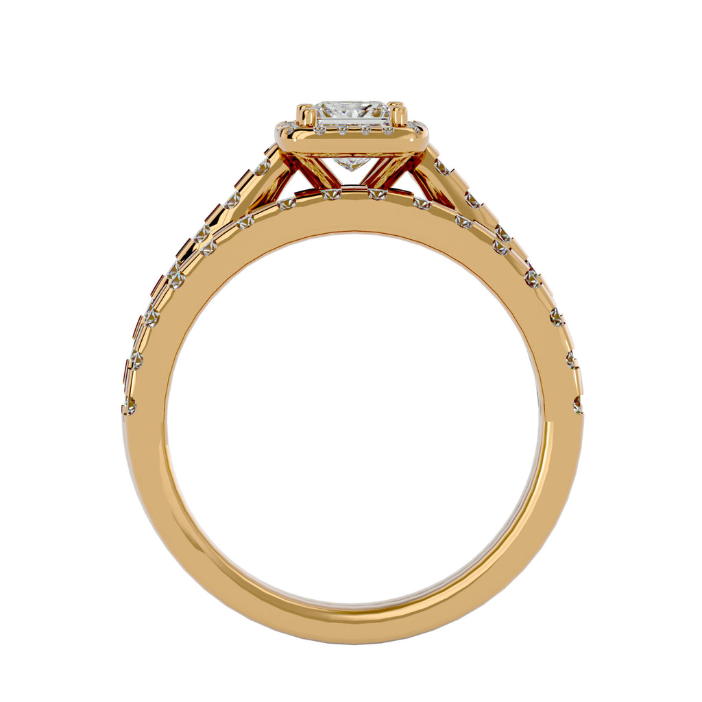Evianna Solitaire Halo Ring