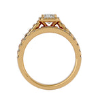 Evianna Solitaire Halo Ring