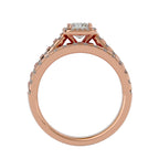Evianna Solitaire Halo Ring