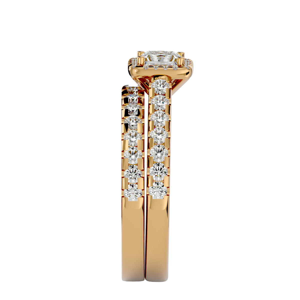 Evianna Solitaire Halo Ring