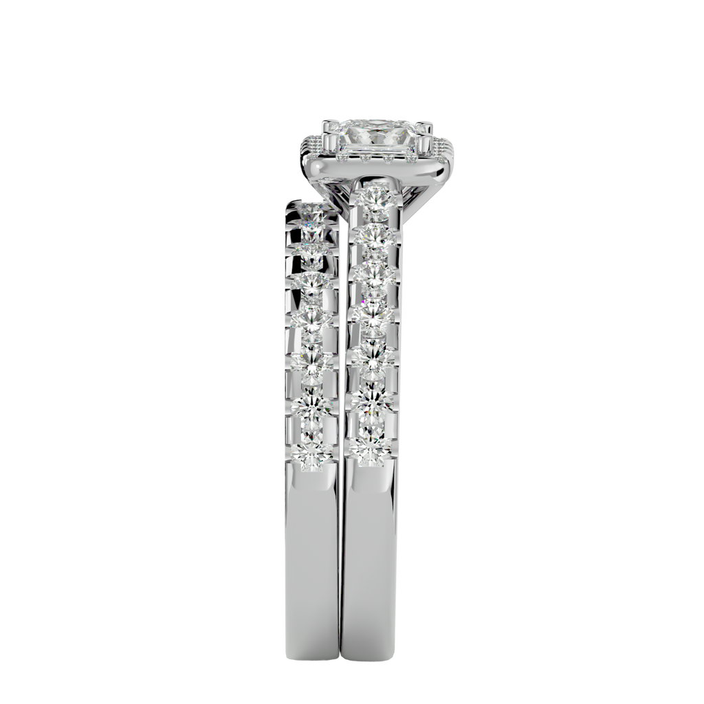 Evianna Solitaire Halo Ring
