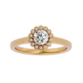 Florence Solitaire Halo Ring