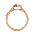 Florence Solitaire Halo Ring