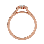 Florence Solitaire Halo Ring