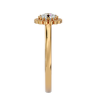 Florence Solitaire Halo Ring