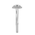 Florence Solitaire Halo Ring