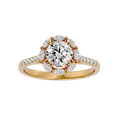 Francesca Solitaire Halo Ring