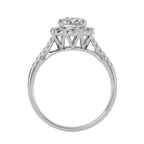 Francesca Solitaire Halo Ring