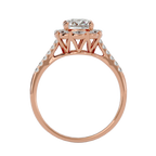 Francesca Solitaire Halo Ring