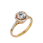 Francesca Solitaire Halo Ring